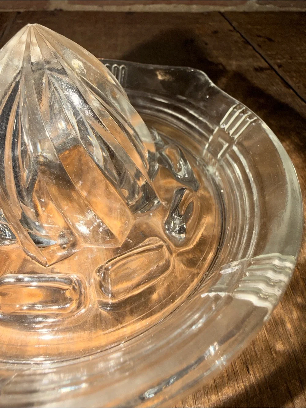 Clear Glass Citrus Reamer Juicer - Home Dining